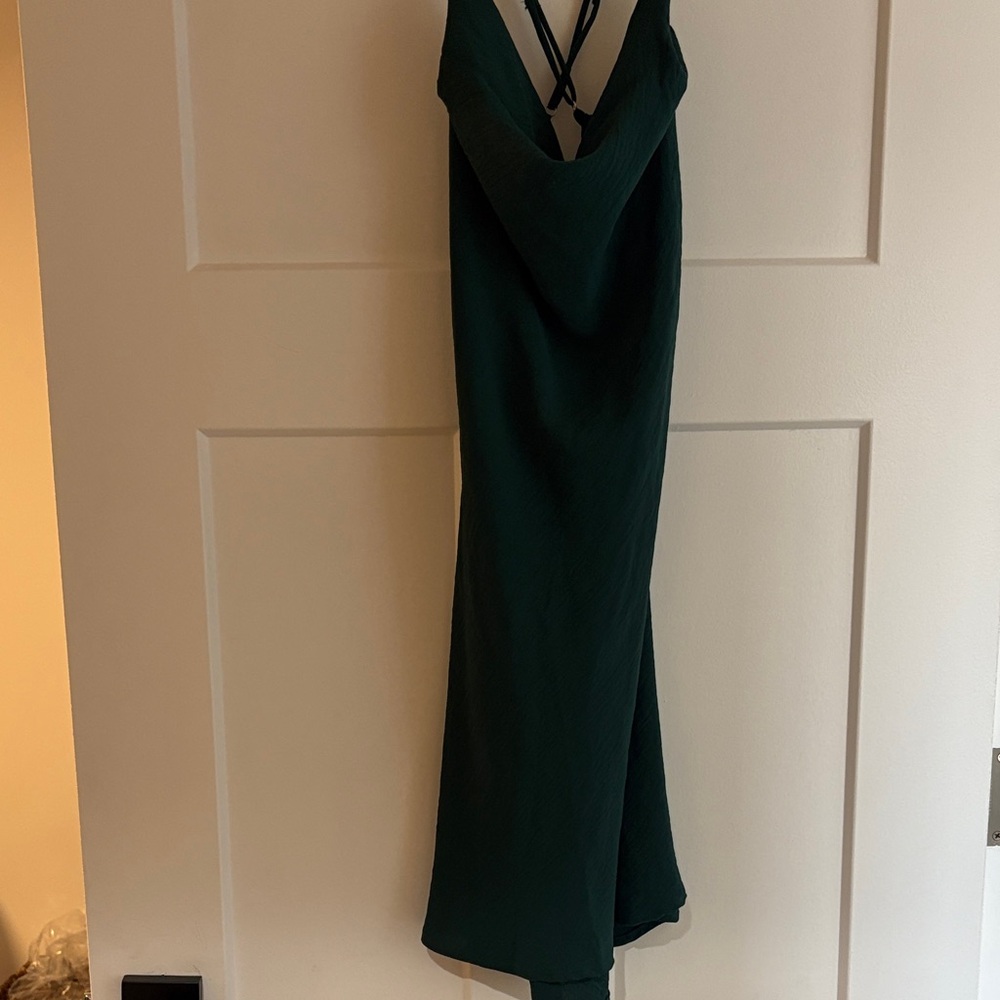 Windsor Dark Green Backless Dress